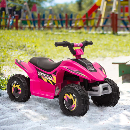 quad for electric children with 6V rechargeable battery, speed 2.8-4.6km/h, age 18-36 months, 72x40x45.5cm, pink - Borgè