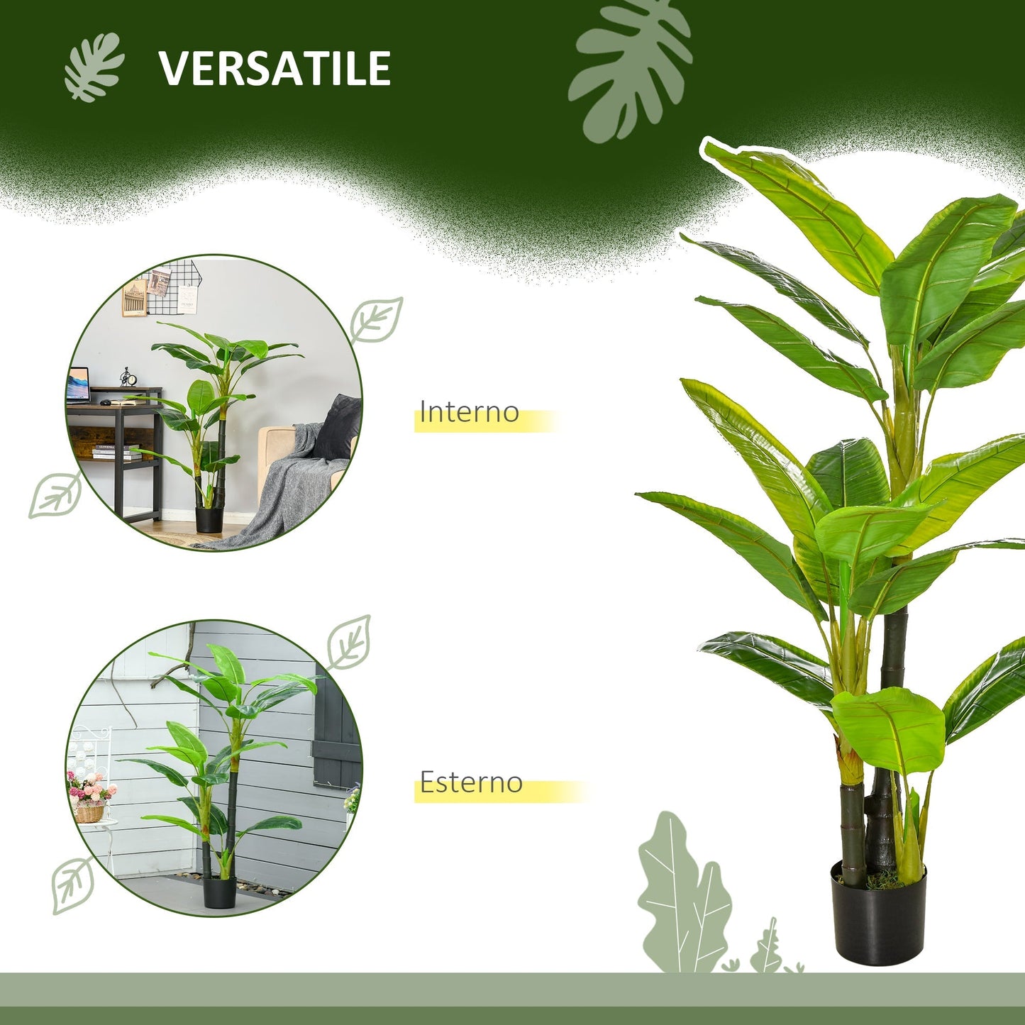 Artificial Banana Plant in Pot 150cm - Borgè