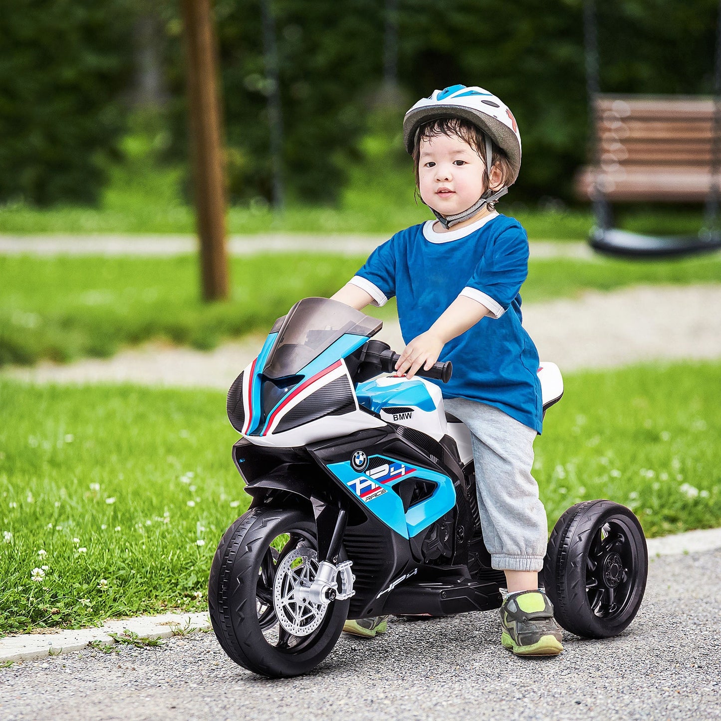 BLUE BMW MOTORCYCLE | for children 2-5 yrs - Borgè