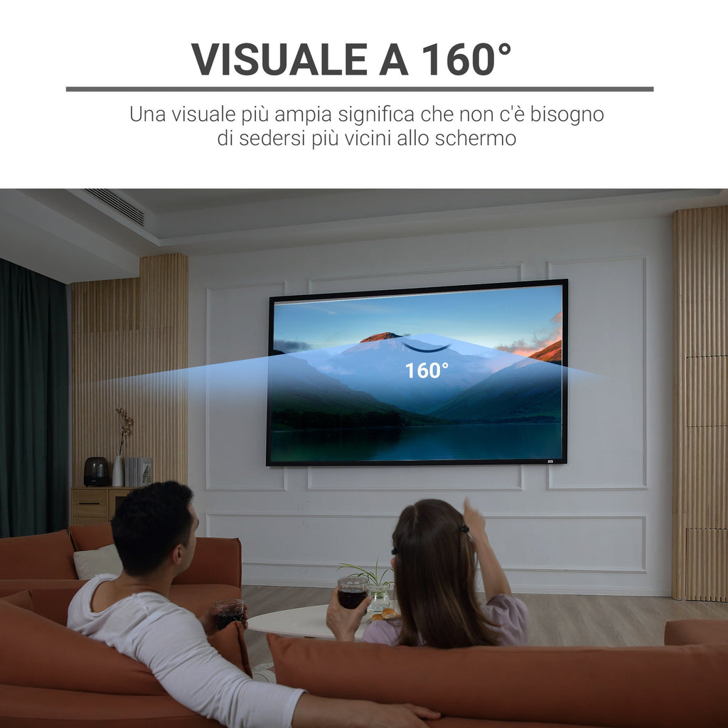 Projector Sheet Compatible with LED and LCD Projectors 100'' | - Borgè