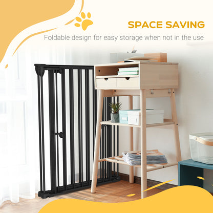 PAWHUT DOCK FOR DOGES Average size with 3 panels with double lock system, 206x90cm, black - Borgè