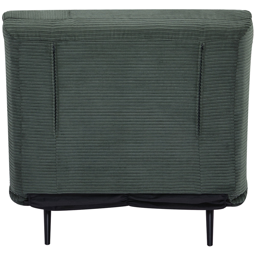 Homcom armchair bed 2 in 1 single, backrest adjustable on 3 levels and padded, wooden structure and steel - Borgè