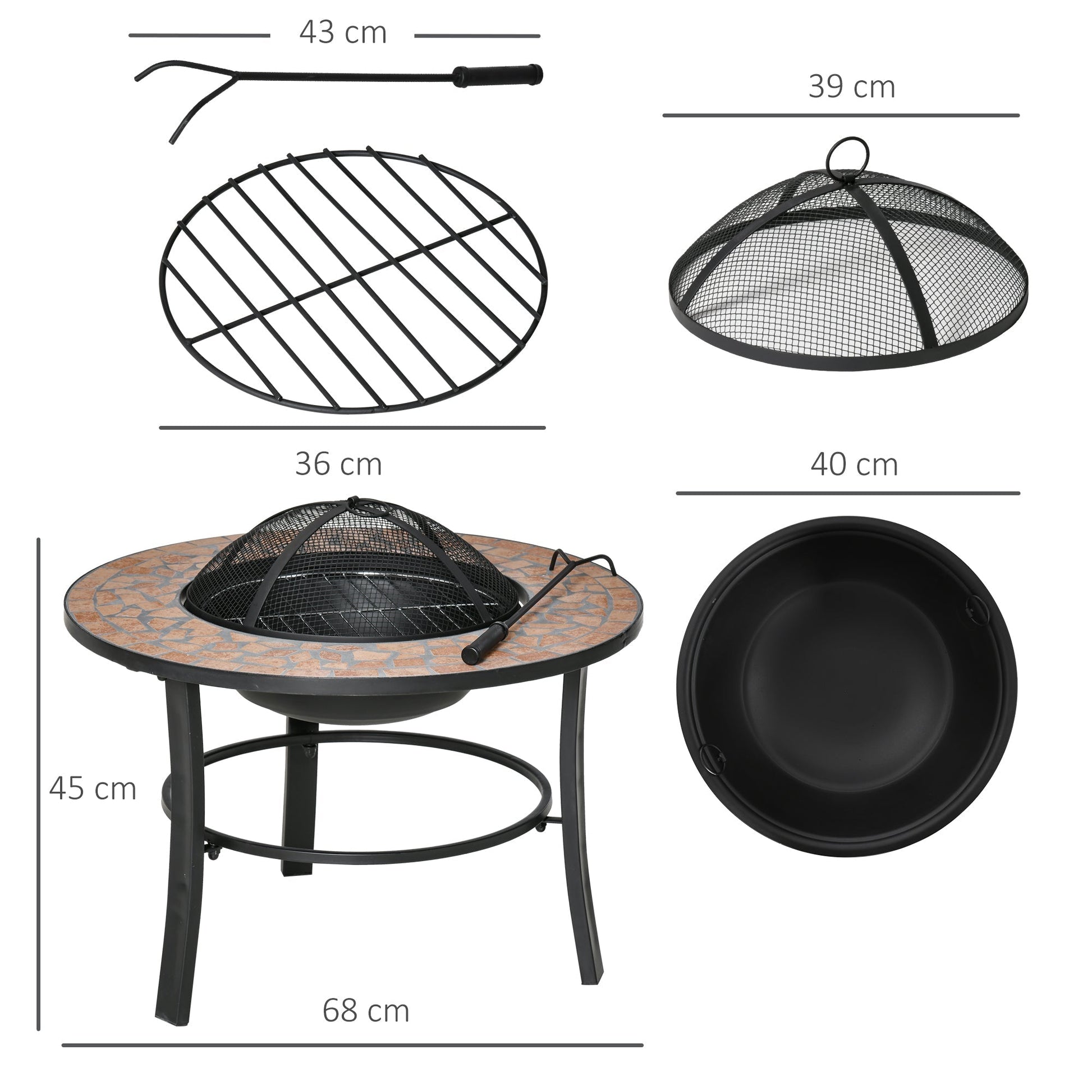 MODERA | Stylish Firepit / Brazier - Borgè