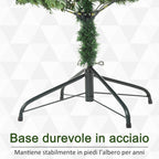 Artificial Christmas tree Gigante 210cm Realistic, Christmas decoration with 934 branches, folding and removable base - Borgè