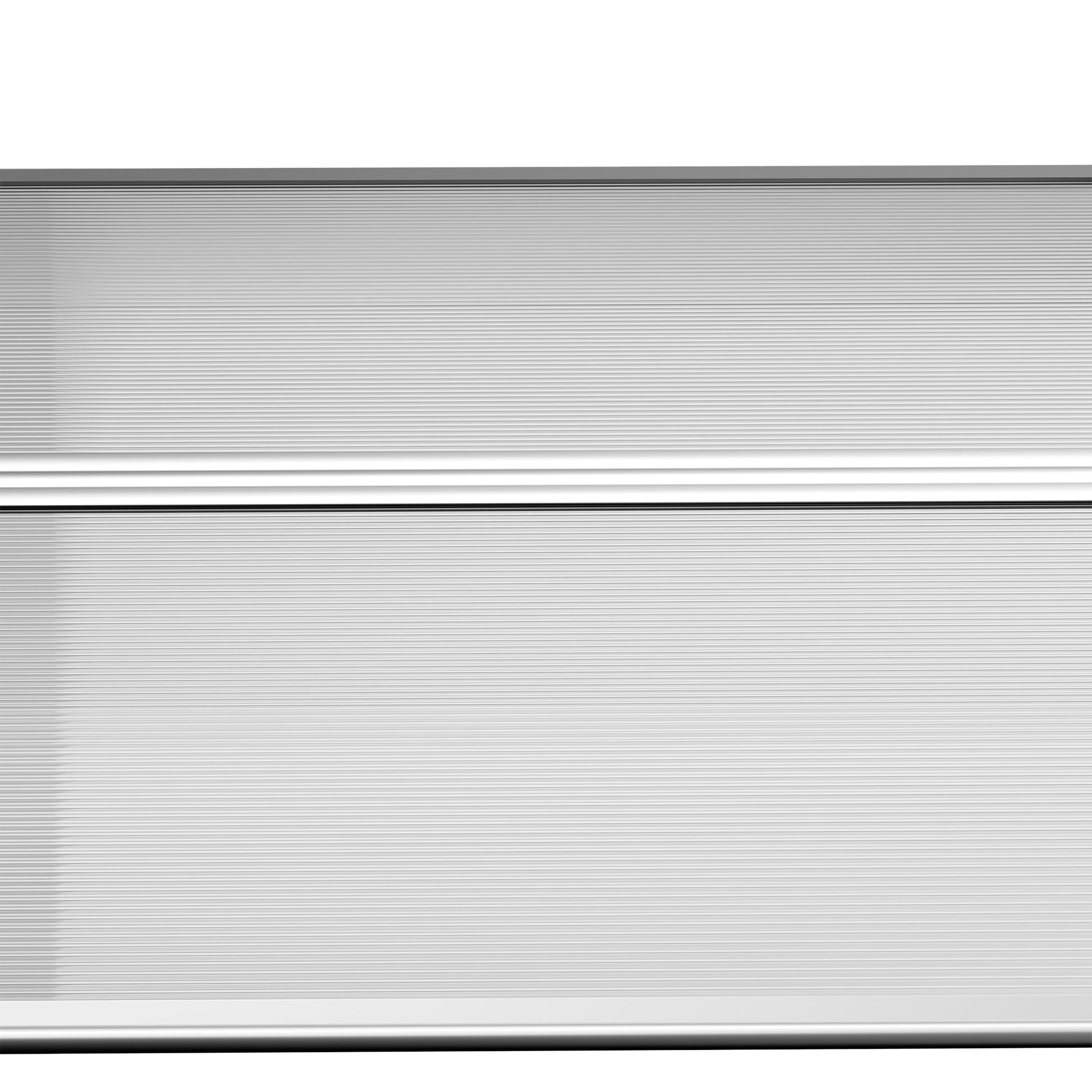 Outsunny modern roof in polycarbonate, aluminum and pp for balconies, windows and doors, 110x60x18 cm - Borgè