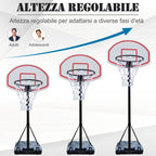 outdoor basketball basketball with support and adjustable height in steel - Borge' Group Limited
