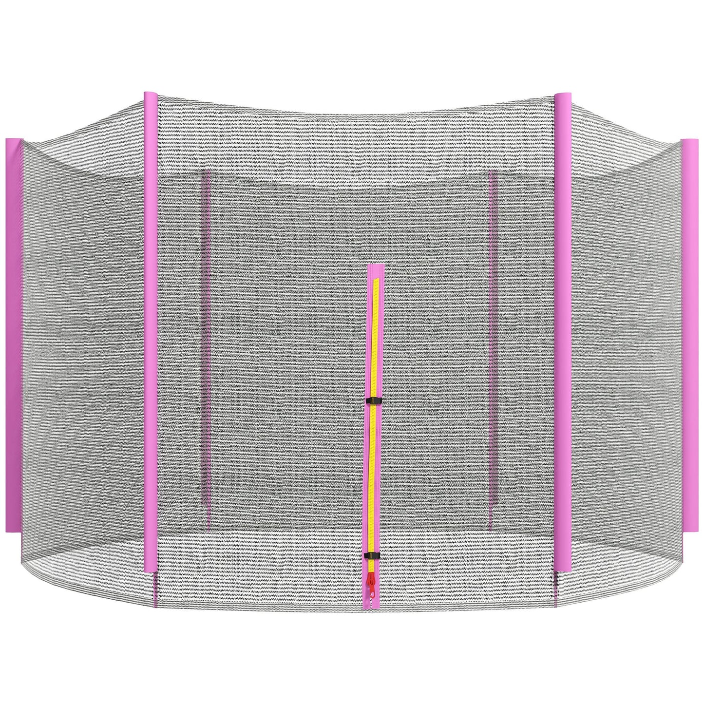 SportNow protection network for 6 -pole trampolines with hinged entrance, in PE, Ã˜305x180 cm, black and pink - Borgè