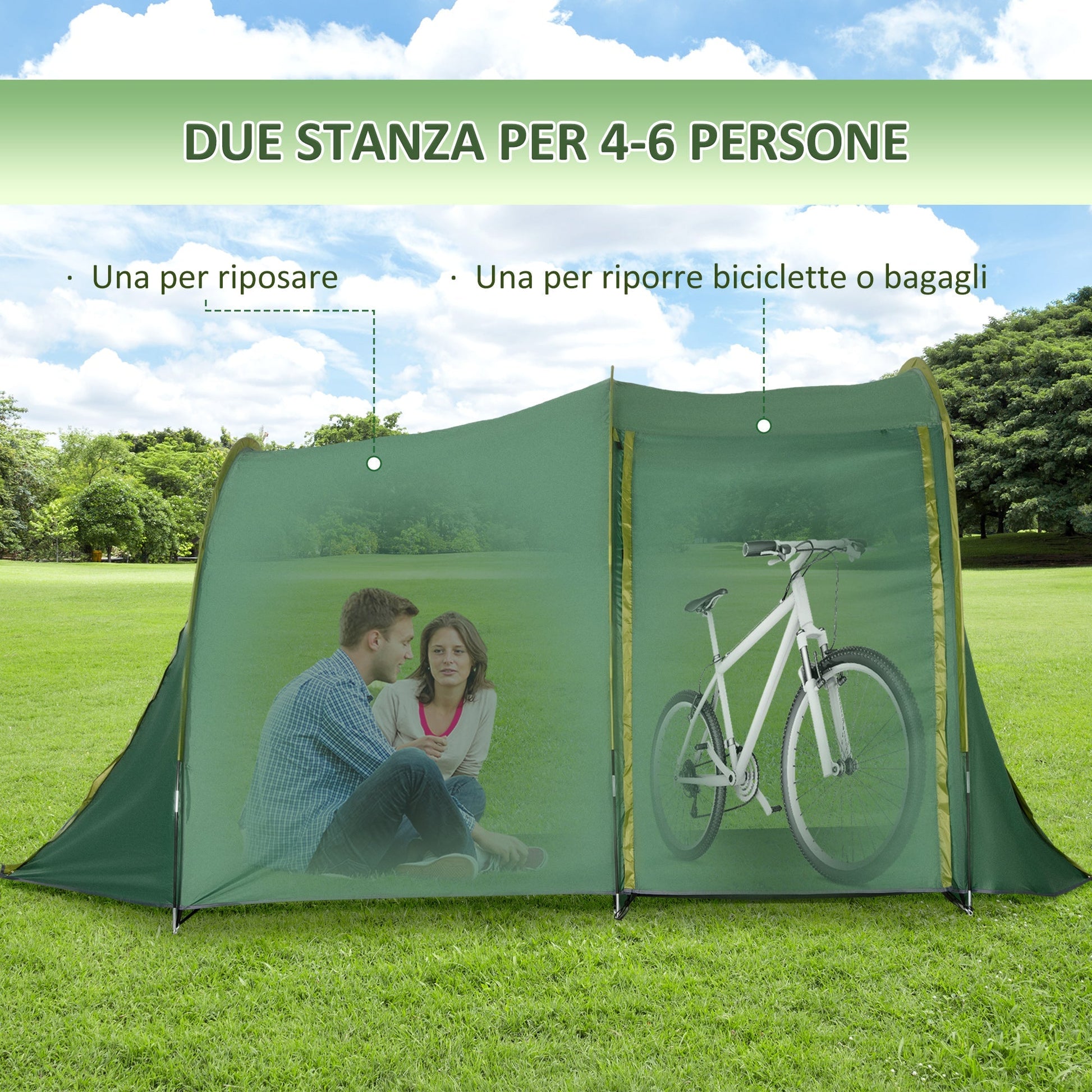 Camping Tent for 4-6 people - Borgè