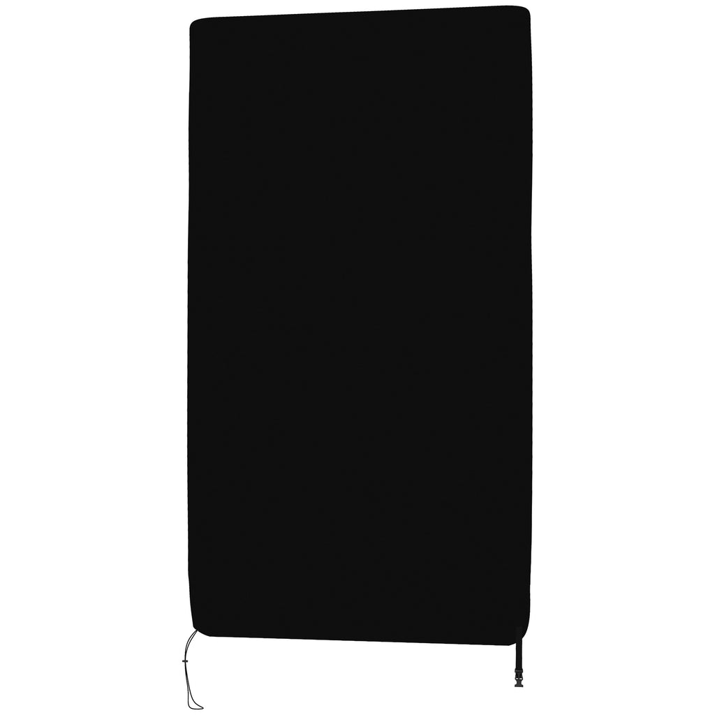 SPORTNOW Cover Ping Pong 257x153x5 cm in black polyethylene with buckles and hinges included - Borgè