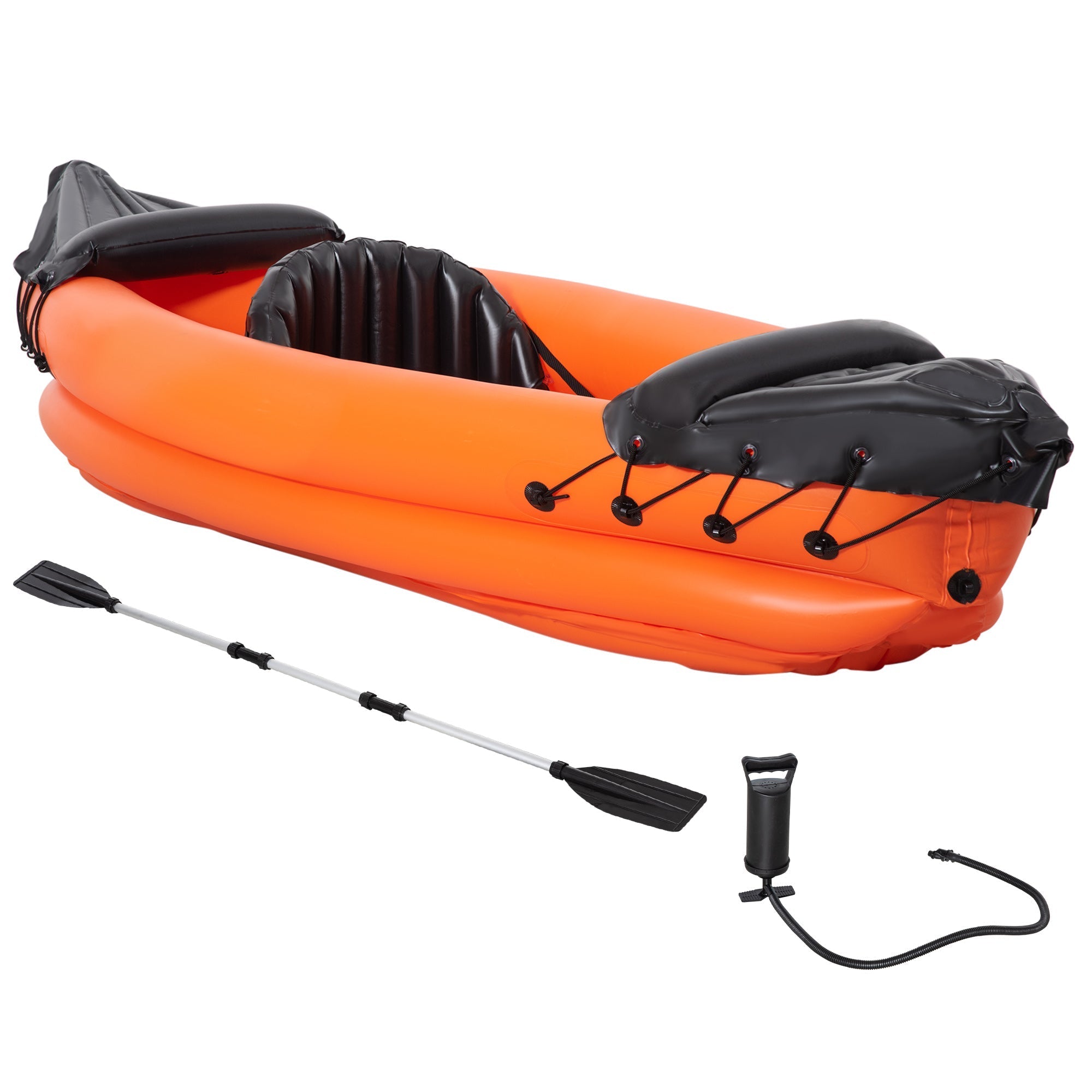 Orange 2 Seater Inflatable Canoeing / Kayak - Borge' Group Limited