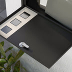Homcom metal mailbox with 2 safety keys, 3 windows and drainage hole, 36.5x11.5x29 cm, black - Borgè