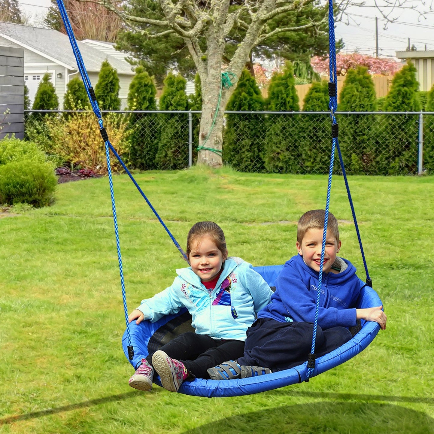 Garden swing for children between 3 and 8 years internal and outside Ï†100 Ã— 180cm maximum load of 100kg - Borgè