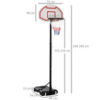 outdoor basketball basketball with support and adjustable height in steel - Borge' Group Limited