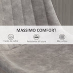 Set 2 bar stools with backrest, footrests and adjustable industrial style height, Grey - Borgè