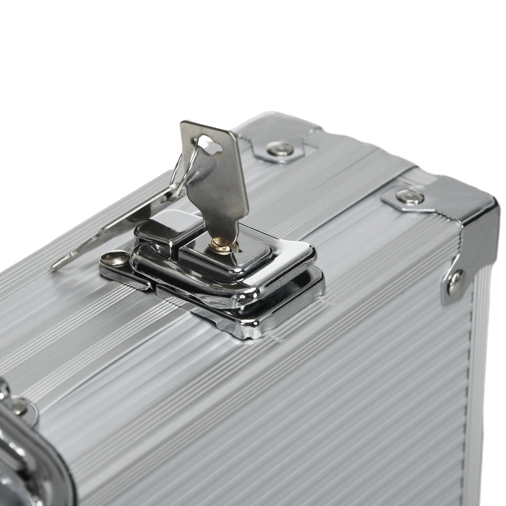 SportNow Set Poker for 7-8 players with 300 chips, 2 decks of cards and 5 dice, aluminum and polyester - Borgè