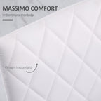 set 4 padded chairs for dining room with skilled coating, 41x50x91cm - white - Borgè