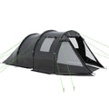 Outsunny camping curtain 3-4 people two rooms with windows, transport bag 475x264x172cm black - Borgè