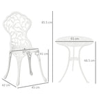 NAIROBI | 3pcs Garden Table and Chairs Set - Borgè