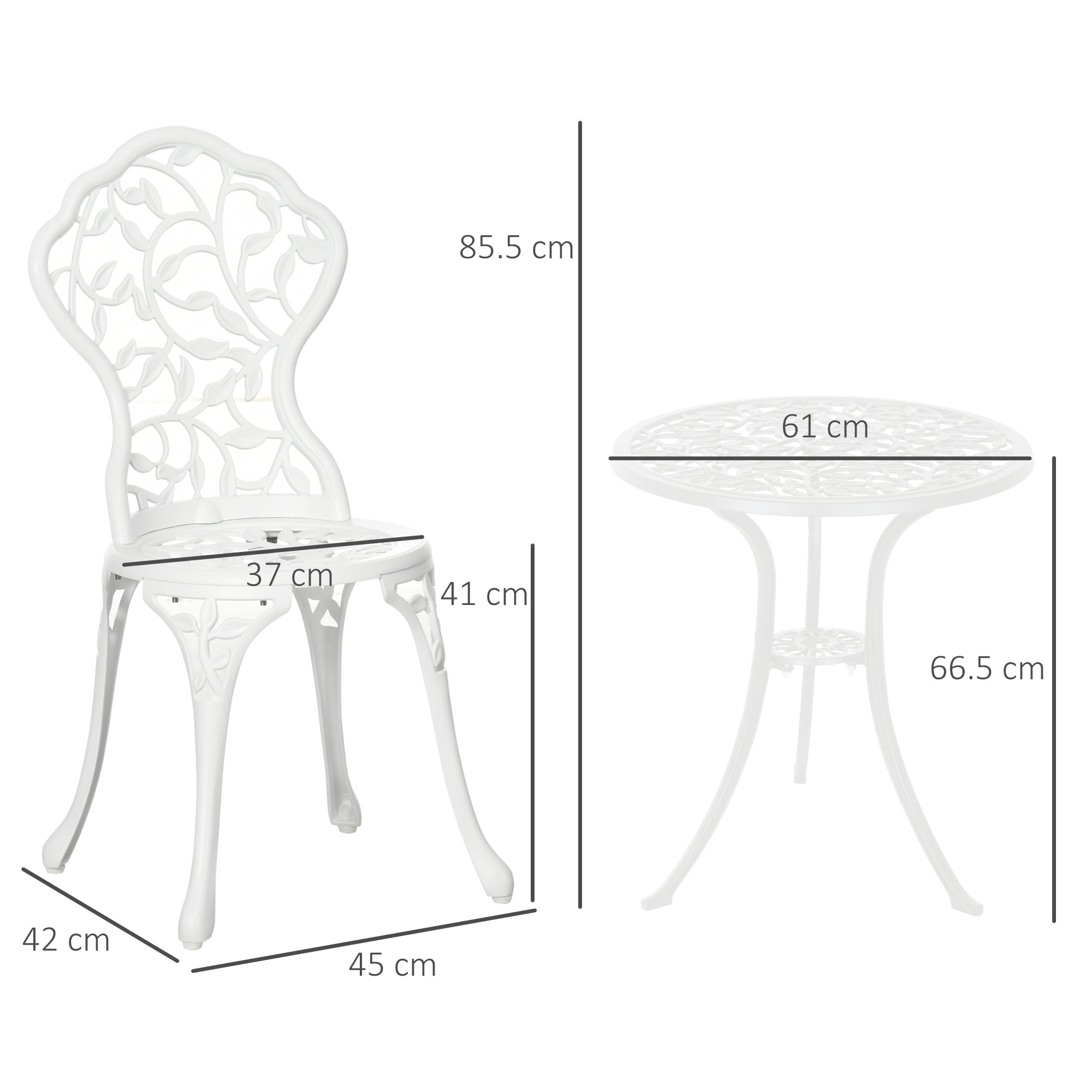 NAIROBI | 3pcs Garden Table and Chairs Set - Borgè