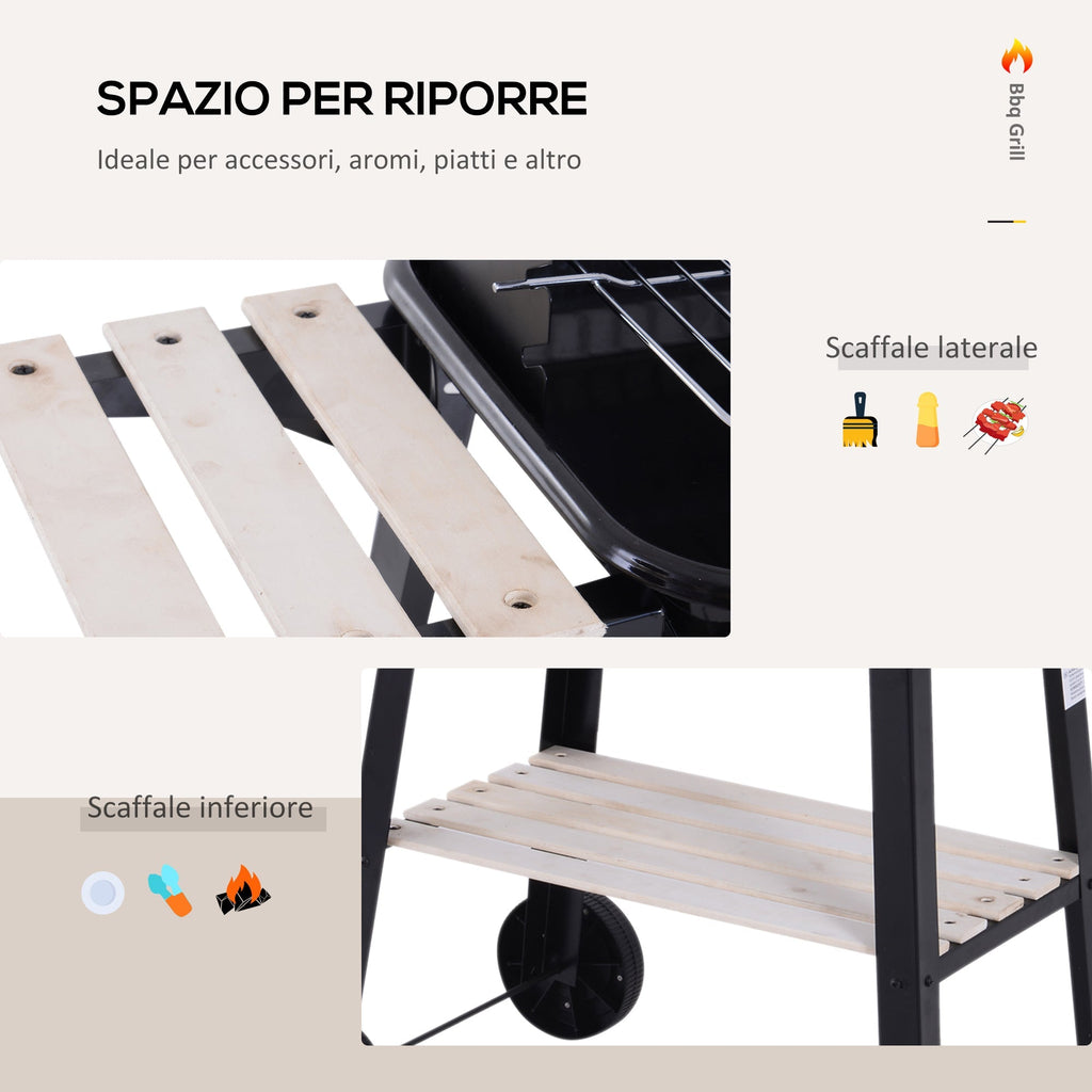 Black Charcoal Barbecue Grill - Borge' Group Limited