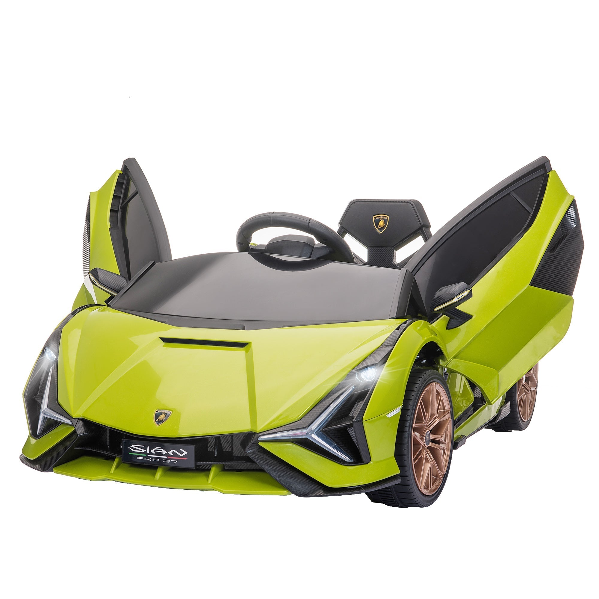 Homcom Electric Machine for Children Lamborghini age 3-5 years - Green - Borgè