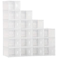 Rectangular Plastic Rectangular Mobile PP, 18 Box 25x35x19 cm for Max 43 EU shoes, clothes and books - Borgè