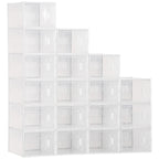 Rectangular Plastic Rectangular Mobile PP, 18 Box 25x35x19 cm for Max 43 EU shoes, clothes and books - Borgè