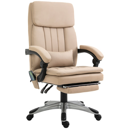 Vacket massive armchair from office, adjustable and reclining height in the like, 67x69x106.5-114.5cm Beige - Borgè