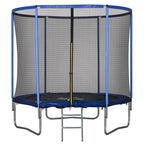 Elastic Rug for Children and Adults With Network and Padded Border φ244x240cm - Blue/Black - Borge' Group Limited