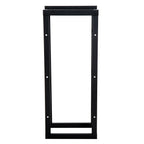 shelf wood for interior and black outside, 40x25x100cm - Borgè