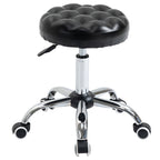 Beauty Black Stool adjustable with 5 wheels ( ф48x47-59Acm ) - Borgè