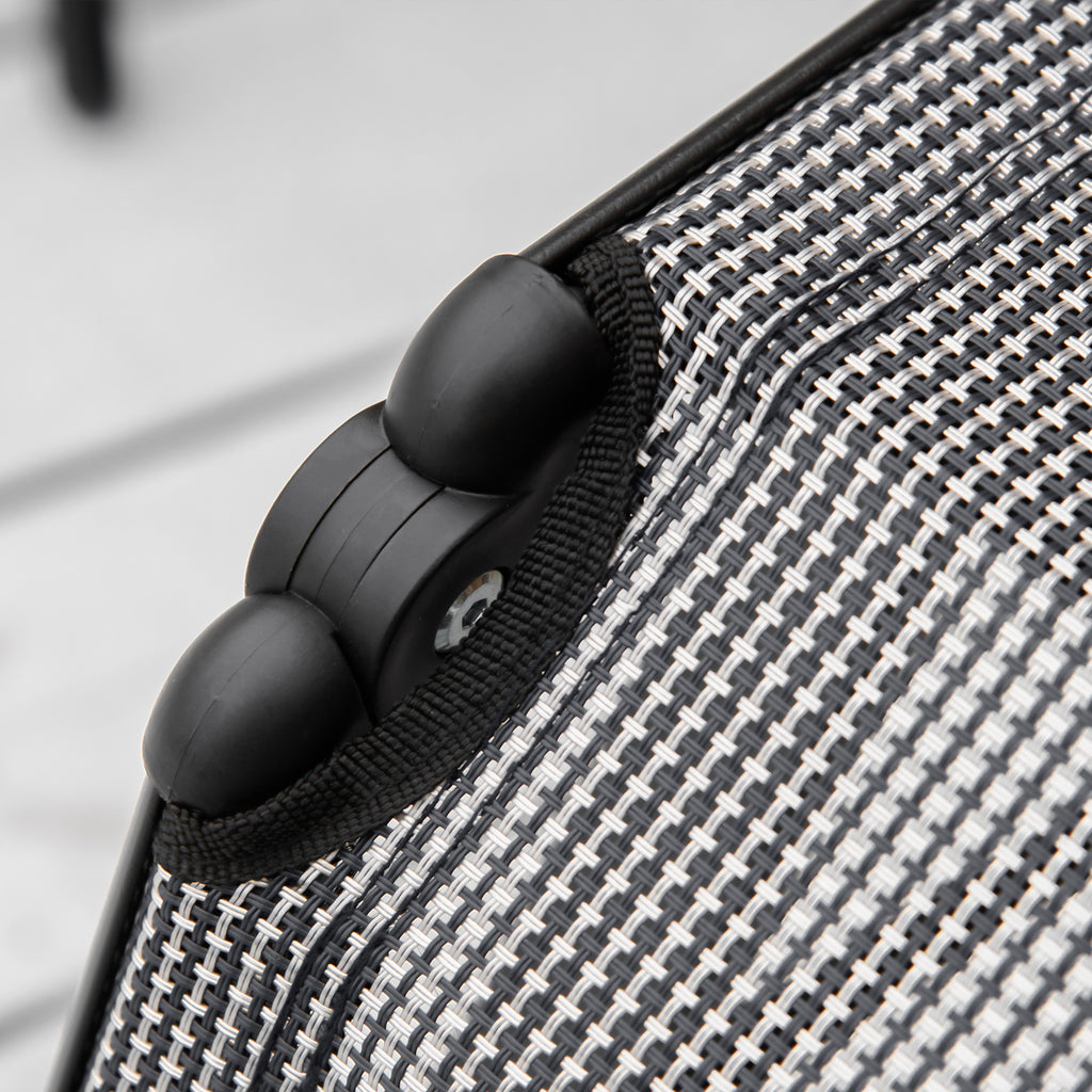 Outsunny Garden Chair Zero Garden Folding Gravity and reclining at 9 levels with lumbar cushion, gray - Borgè