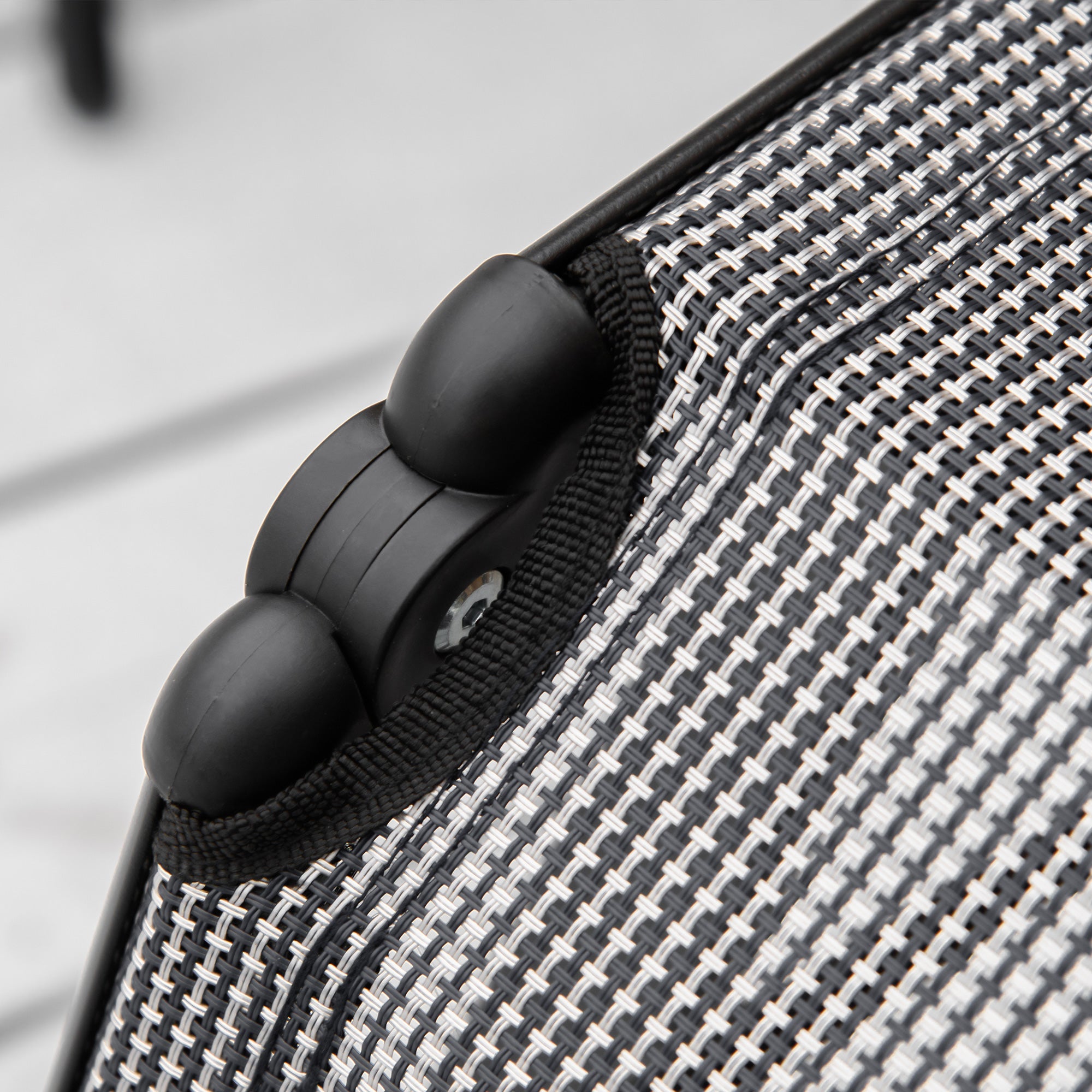 Outsunny Garden Chair Zero Garden Folding Gravity and reclining at 9 levels with lumbar cushion, gray - Borgè