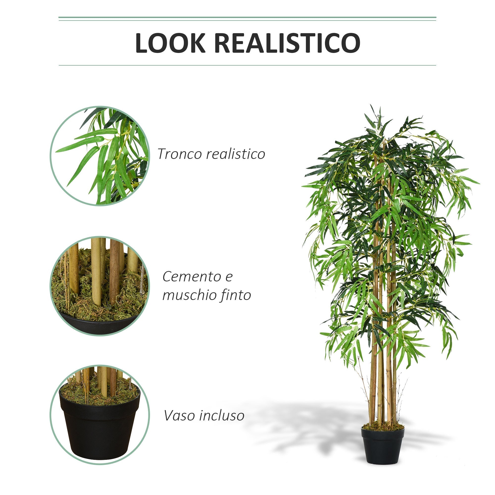 Artificial Bamboo in Pot φ18x150cm - Borgè