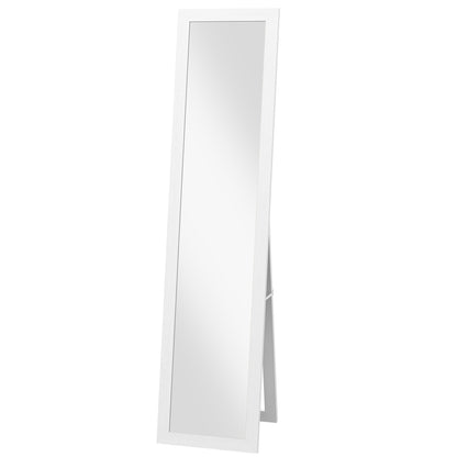 Homcom mirror with MDF frame with feet and hooks for wall use or wall, 37x40x155 cm - Borgè