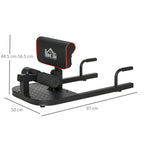 Squat Machine Deep Sissy Squat Sit Up Push Up Adjustable Steel 50x97x44.5-56.5cm - Borge' Group Limited