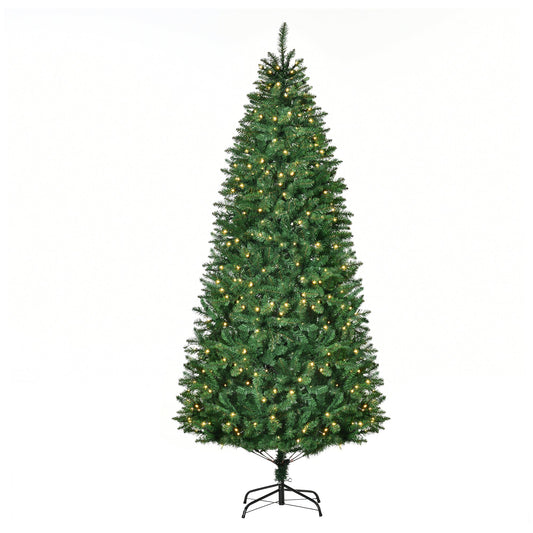 Luminous Christmas Tree with 450 white Led Lights Folding Metal Base - Borgè