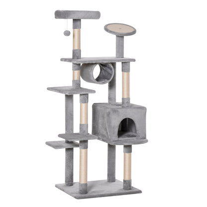 Cat Tree for cats with Scratch Pole 4.5kg Grey - Borgè