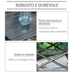 Folding Camping Picnic Table, Space-Saving and Rollable with Travel Bag, Black 70x70x69cm - Borge' Group Limited