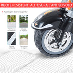 electric motorcycle for children with 3 6v wheels, black - Borgè