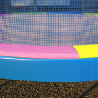 SportNow Elastic carpet coverage Ã˜366x30 cm folding and portable, plastic, pe and foam, multicolor - Borgè