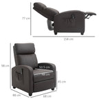 Campaign Relax Massive with 8 modes and 5 intensity, reclining armchair with footrests and remote control - brown - Borgè