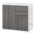 Multiuse cabinet 2 drawers and 2 lockers, pressure opening - Borgè