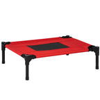 Summer Dog Bed for Dogs up to 11.3kg, Indoor and Outdoor, 61x46x18 cm, Red - Borge' Group Limited