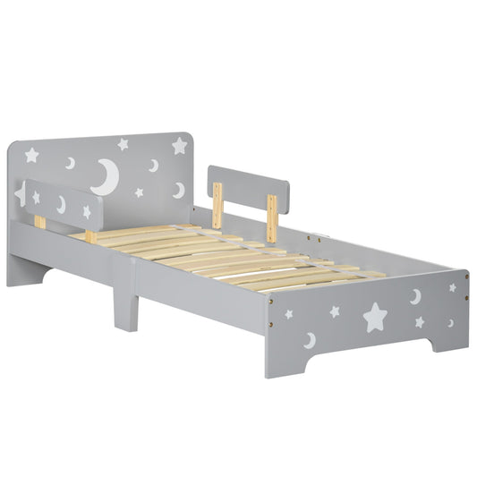 Bed for Kids 3-6 years with Stars and Moon | 143x76x49 cm - Borgè