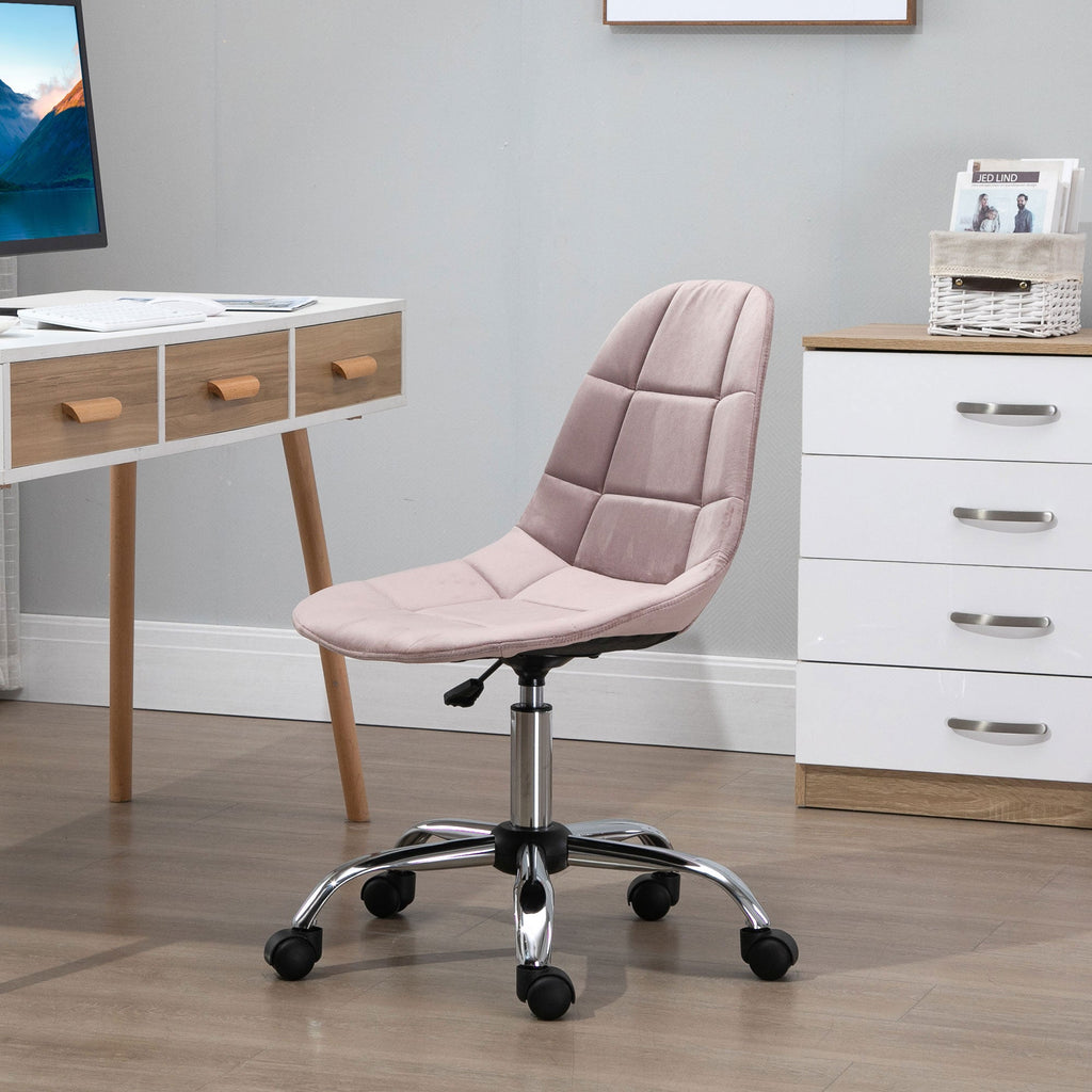 WINTERS | Pink Swivel Chair for Bedroom or Office - Ergonomic Chair - Borgè