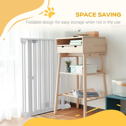 PAWHUT DOCK FOR DOGES Average size with 3 panels with double lock system, 206x90cm, white - Borgè