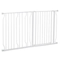 PAWHUT Safety gate for extendable dogs from 75-145cm, in steel and ABS - Borgè