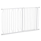 PAWHUT Safety gate for extendable dogs from 75-145cm, in steel and ABS - Borgè