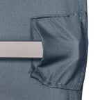 Shock Absorbing Gym Mat for Treadmills and Exercise Bikes, Non-Slip PVC Fitness Mat, 180x90cm, Black - Borgè